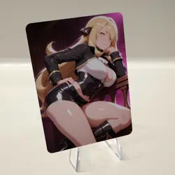 Custom Waifu Card- CYNTHIA4*- 2.5x3.5 | 1/1 Anime Fan Art - Image 2
