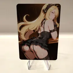 Custom Waifu Card- CYNTHIA5*- 2.5x3.5 | 1/1 Anime Fan Art - Image 1