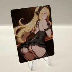 Custom Waifu Card- CYNTHIA5*- 2.5x3.5 | 1/1 Anime Fan Art - Image 2