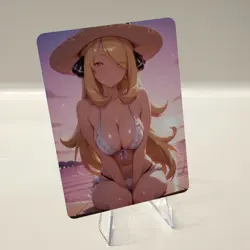 Custom Waifu Card- CYNTHIA7*- 2.5x3.5 | 1/1 Anime Fan Art - Image 2