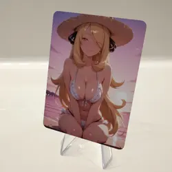 Custom Waifu Card- CYNTHIA7*- 2.5x3.5 | 1/1 Anime Fan Art - Image 3