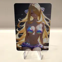 Custom Waifu Card- CYNTHIA8*- 2.5x3.5 | 1/1 Anime Fan Art - Image 1