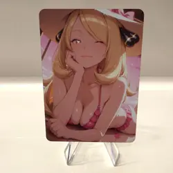 Custom Waifu Card- CYNTHIA9*- 2.5x3.5 | 1/1 Anime Fan Art - Image 1
