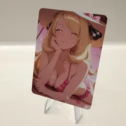 Custom Waifu Card- CYNTHIA9*- 2.5x3.5 | 1/1 Anime Fan Art - Image 3
