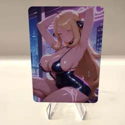 Custom Waifu Card- CYNTHIA12*- 2.5x3.5 | 1/1 Anime Fan Art - Image 1