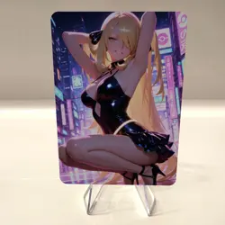 Custom Waifu Card- CYNTHIA13*- 2.5x3.5 | 1/1 Anime Fan Art - Image 1