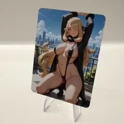 Custom Waifu Card- CYNTHIA15*- 2.5x3.5 | 1/1 Anime Fan Art - Image 3