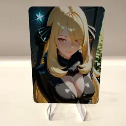 Custom Waifu Card- CYNTHIA16*- 2.5x3.5 | 1/1 Anime Fan Art - Image 1