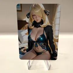 Custom Waifu Card- CYNTHIA19*- 2.5x3.5 | 1/1 Anime Fan Art - Image 1