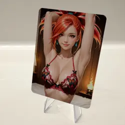 Custom Waifu Card- FLAN6*- 2.5x3.5 | 1/1 Anime Fan Art - Image 3