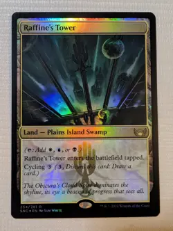 Raffine's Tower Foil Land Card Streets of New Capenna, MTG Magic the Gathering - Image 1