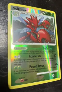 Pokemon TCG Scizor Stormfront 25/100 Reverse Holo Rare Card Pokemon Game! - Image 1