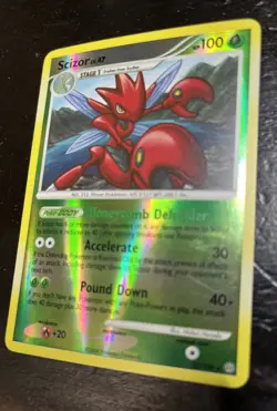 Pokemon TCG Scizor Stormfront 25/100 Reverse Holo Rare Card Pokemon Game! - Image 2