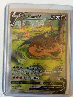 Pokemon 2022 Sword & Shield Black Star Promo Card SWSH260 Charizard v Alt Art. - Image 3