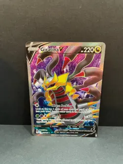 Pokemon TCG Lost Origin Giratina v Full Art Ultra Rare Card 185/196 - Image 1