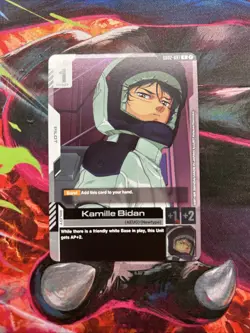 Gundam TCG Card Game Dual Impact Foil Rare GD02 R-097 Kamille Bidan Pilot NM - Image 1