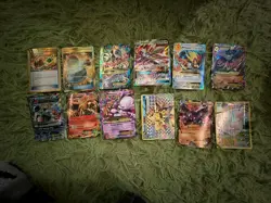 Bulk Assorted Pokemon Cards, 12 Rare Cards And Gen 7 Solgaleo & Lunala Tin - Image 4