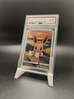 Pokemon Eevee Scream Munch: A Retrospective Promo 287/SM-P Japanese Card PSA 8 - Image 1