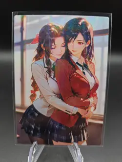 Tifa Lockhart Aerith Final Fantasy Anime Waifu Card Doujin ACG Goddess Holo - Image 1