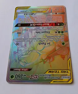Pheromosa & Buzzwole GX 215/214 - Unbroken Bonds - Pokemon Card - NM Secret Rare - Image 4
