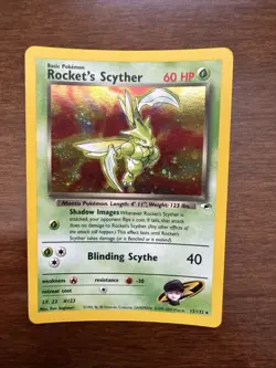 Pokemon Gym Heroes Holo-Rocket's Scyther Card 13/132 Excellent Condition - Image 1
