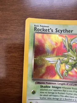 Pokemon Gym Heroes Holo-Rocket's Scyther Card 13/132 Excellent Condition - Image 2