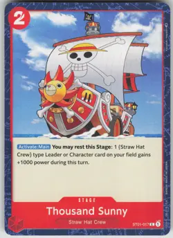 One Piece TCG Thousand Sunny C Revision Pack Cards ST01-017 - Image 1