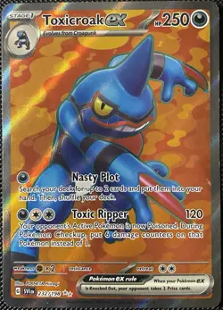 Toxicroak ex 232/198 SV01: Scarlet & Violet Base Set Holo (Damaged) Pokemon Card - Image 1