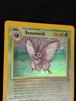 Venomoth 13/64 Holo Rare Jungle Pokemon Card - Image 3