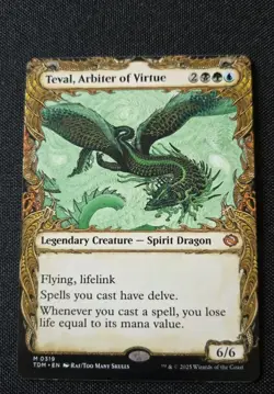 MTG - Teval, Arbiter of Virtue - Showcase - Tarkir Dragonstorm - NM Mythic #319 - Image 1