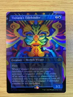 Magic the Gathering Tishana's Tidebinder Borderless Rare NM Condition Foil - Image 1