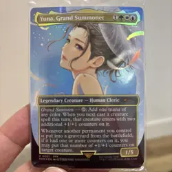 MTG Yuna, Grand Summoner Holiday Commander Promo Foil Final Fantasy 0001 - Image 1