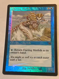 MTG - Darting Merfolk - Mercadian Masques - Foil - LP - Magic the Gathering - Image 1