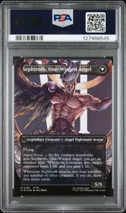 2025 MTG Magic Final Fantasy SEPHIROTH Fabled Soldier Borderless Foil PSA 10 382 - Image 2