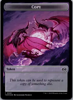 Copy // Dragon (0014) Double-Sided Token T Commander: Tarkir: Dragonstorm 1 // 1 - Image 1