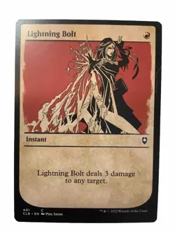 MTG CLB: Lightning Bolt (Instant) Showcase Common 401 - Image 1