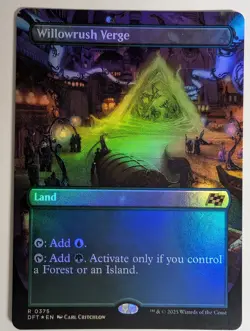 MTG - Willowrush Verge - DFT - R - Borderless Foil - 375 - Image 1