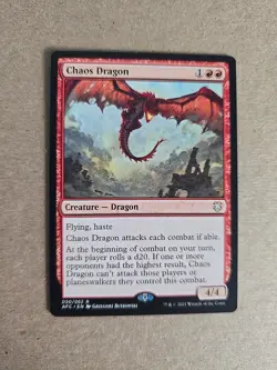 Chaos Dragon NM Commander: Adventures in the Forgotten Realms MTG - Image 1