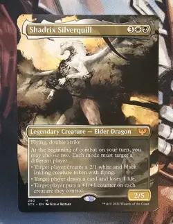 Shadrix Silverquill (Borderless) - Strixhaven Magic The Gathering - Image 1