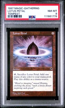 1997 MTG TEMPEST LOTUS PETAL PSA 8 - Image 1