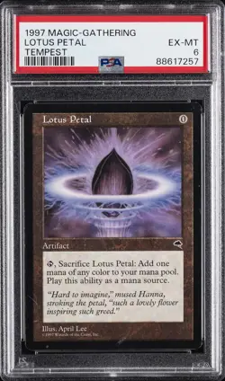1997 MTG TEMPEST LOTUS PETAL PSA 6 - Image 1