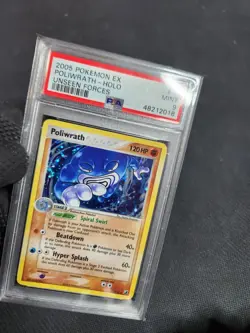 2005 Pokemon EX Unseen Forces Poliwrath #11 Holo Graded Slab PSA 9 MINT Pokemon - Image 3