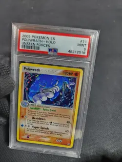 2005 Pokemon EX Unseen Forces Poliwrath #11 Holo Graded Slab PSA 9 MINT Pokemon - Image 4