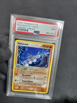 2005 Pokemon EX Unseen Forces Poliwrath #11 Holo Graded Slab PSA 9 MINT Pokemon - Image 5