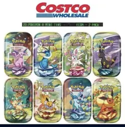 Costco Prismatic Evolutions 8-Pack Mini Tins New Sealed - Image 2