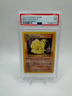 Pokemon Ninetales 12/102 Base Set - SHADOWLESS Holo - PSA 7 Near Mint - Image 1