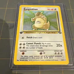 Pokemon TCG Jungle 1st Edition Kangaskhan Holo Rare 5/64 - Image 1