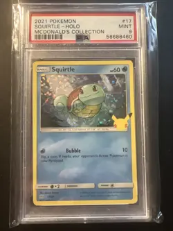 Pokemon TCG Squirtle Shining Fates 17/25 Holo Promo - Image 1