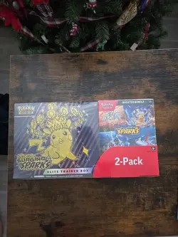 Pokemon Surging Sparks Elite Trainer Box and Booster Bundle Costco, 2-Pack - Image 1