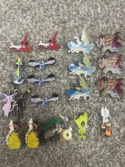 Official Pokemon Collector Pin Lot Of 18 Umbreon Pikachu Latias Lugia Celebi - Image 1